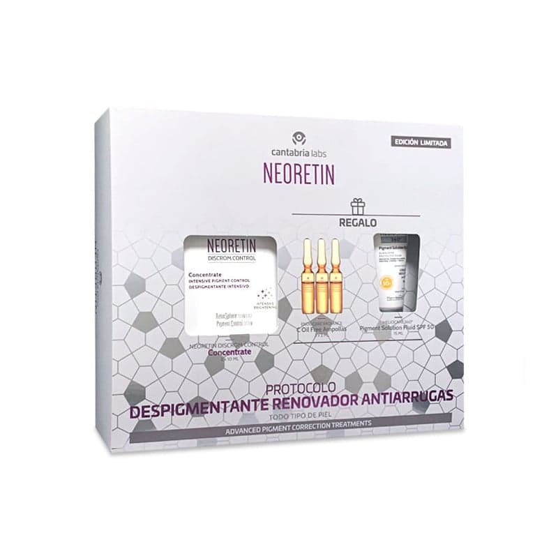 Neoretin Pack Concentrado Despigmentante 2x10ml + Endorace Radiance Ampollas 3u + Heliocare 360 Fluido 15ml